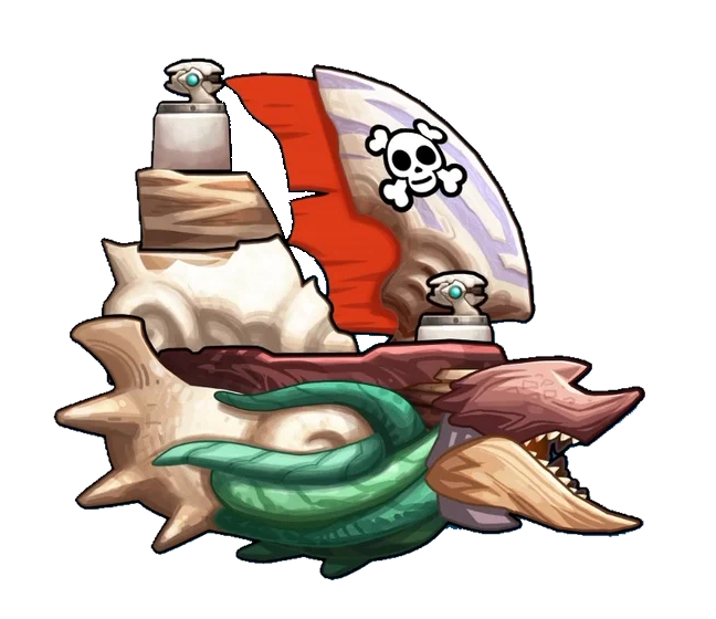 Dreadreef animated ship with its game background removed