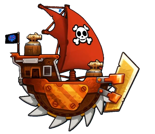 Gearcutter animated ship with its game background removed
