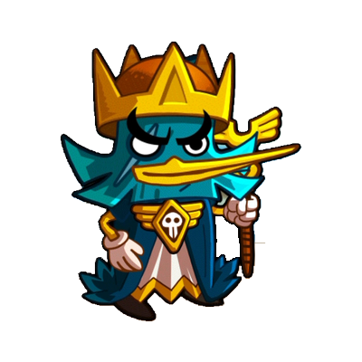 King Piaf animated hero with background removed