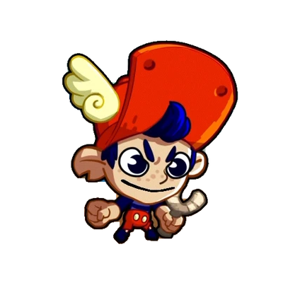 Scampy animated hero with background removed