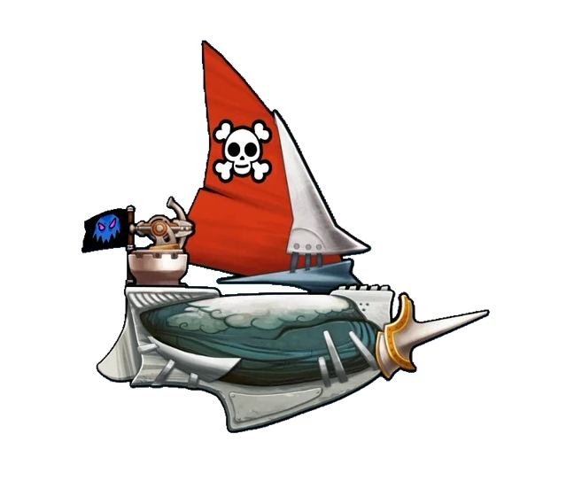 Navarre Navette animated ship with its game background removed